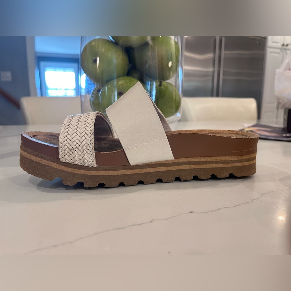 Reef Cream Sandals Cork Sole